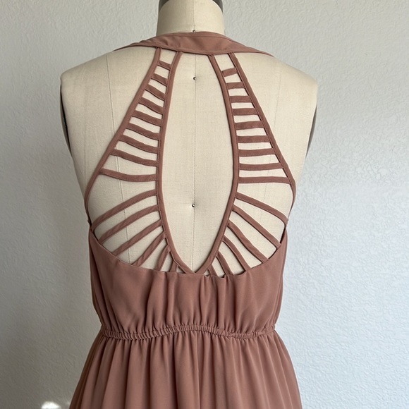 Anthropology Lost April dusty rose Maxi dress size medium - Picture 3 of 10